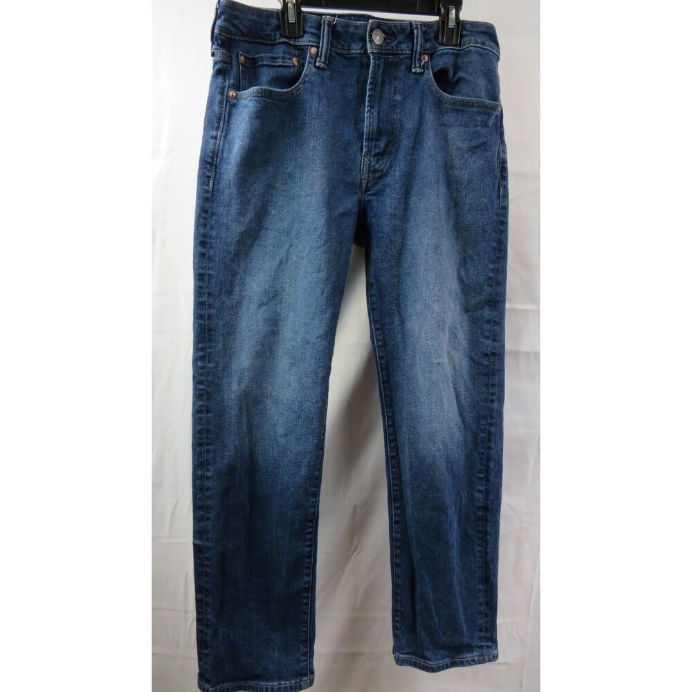 American Eagle Jeans Mens 31x30 Original Straight Dark Wash Stretch